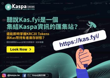 聽說Kas.fyi是一個集結Kaspa資訊的匯集站？還能即時掌握KRC20 Tokens與Kas幣持有者庫存狀態？